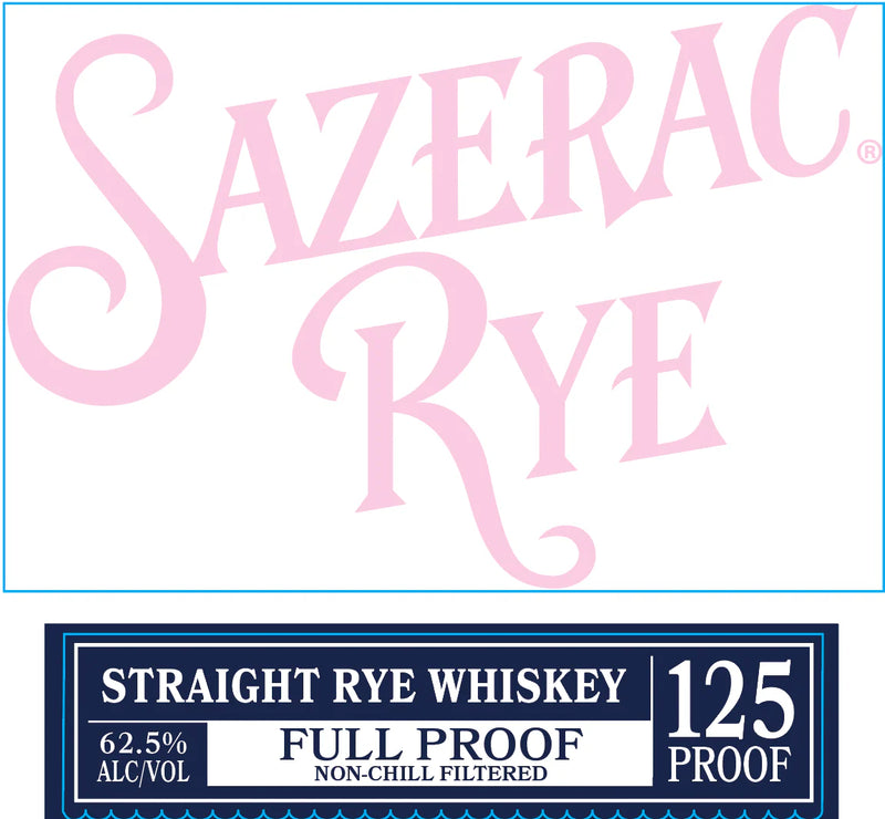 Sazerac Rye Full Proof Straight Rye Whiskey 125 Proof
