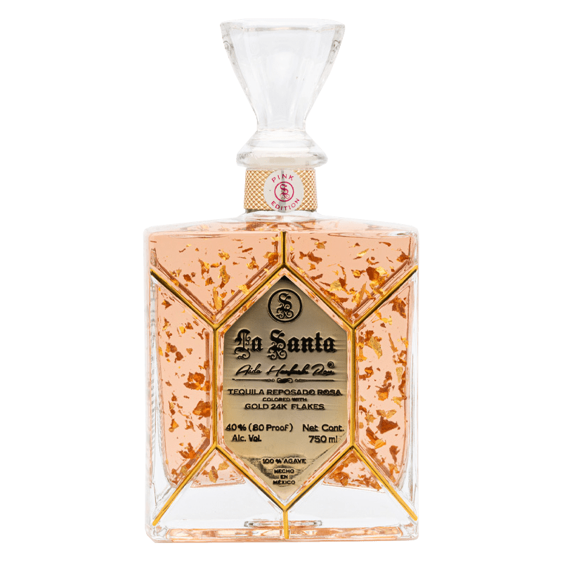 Tequila La Santa Reposado Rosa (Pink) Gold 24K