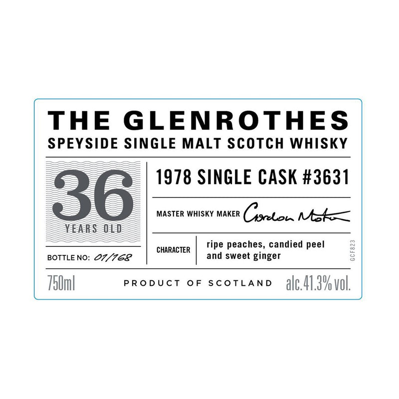 The Glenrothes 36 Year Old 1978 Single Cask 