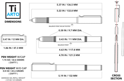 Ti Arto : The Ultimate Refill Friendly Pen