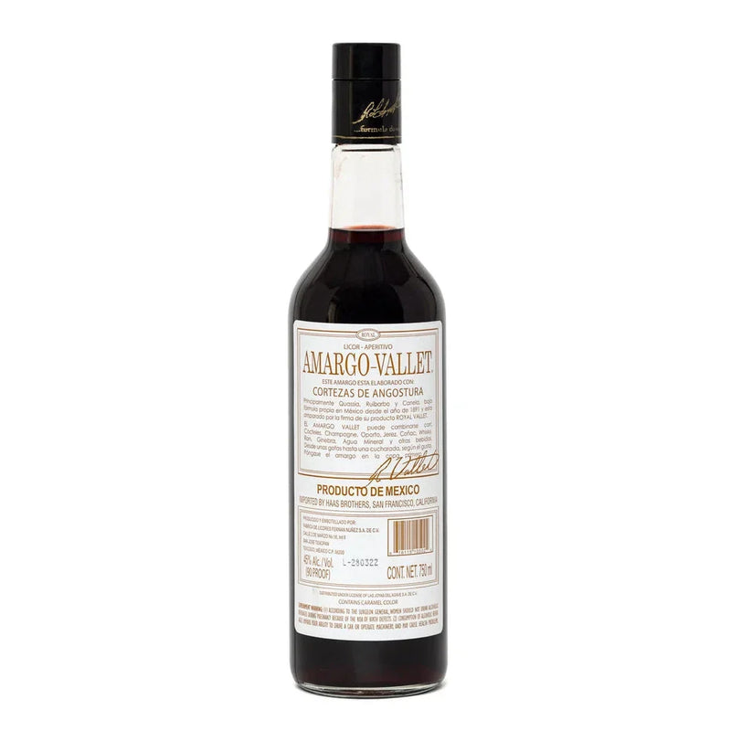 Amargo-Vallet Angostura Licor Aperitivo