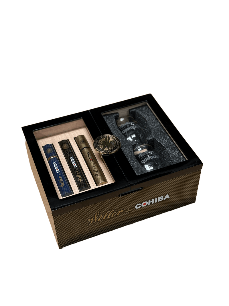 Weller X Cohiba Humidor Holiday Gift Set