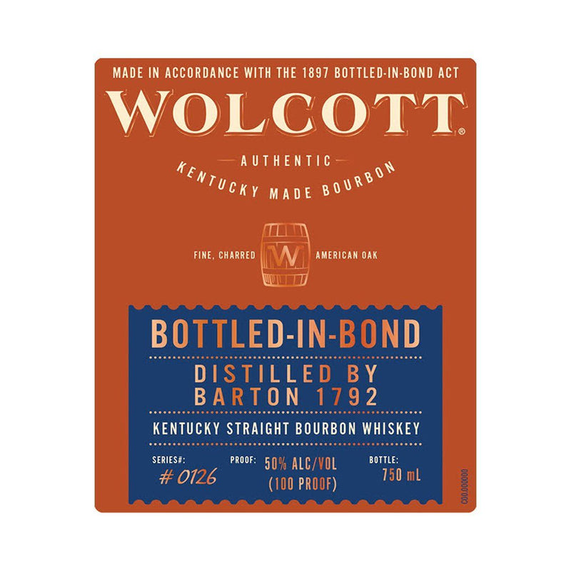 Wolcott Bourbon Bottled In Bond