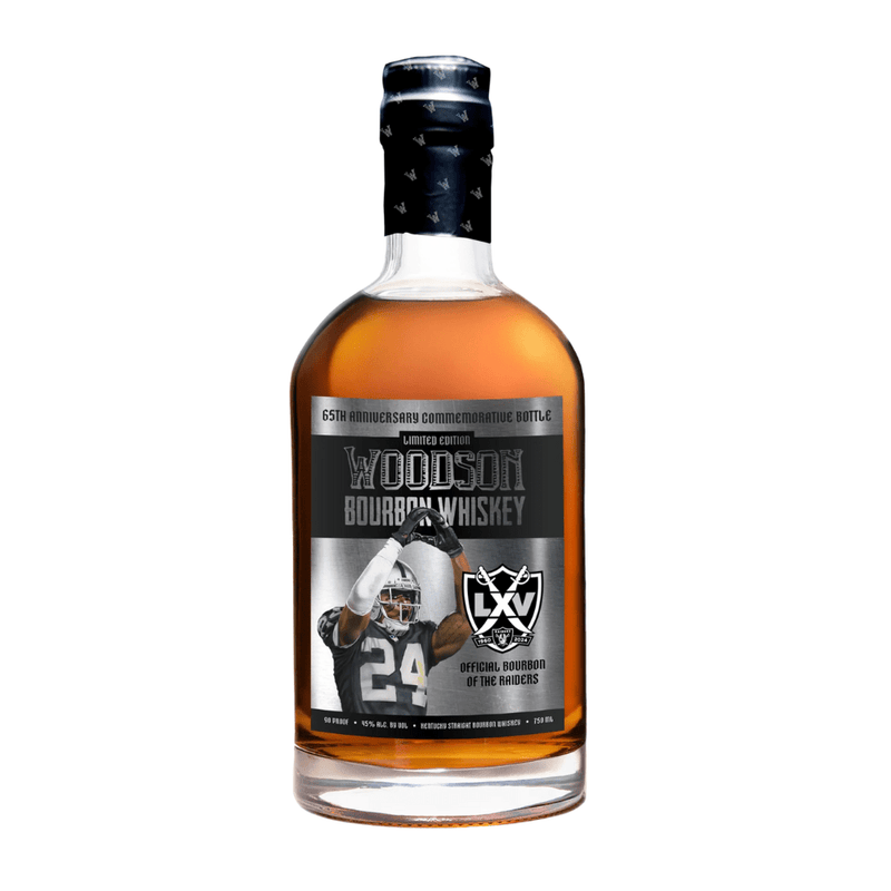 Woodson 65th Anniversary Limited Edition Charles Woodson Raiders Commemorative Kentucky Straight Bourbon