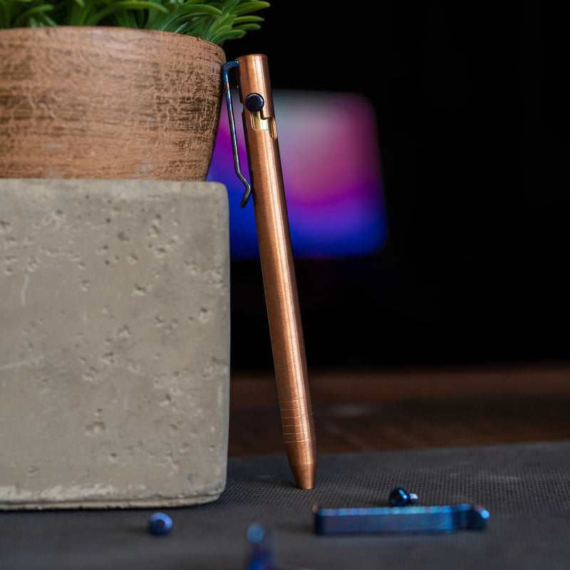 Titanium Damascus CNC Milled Pocket Clip