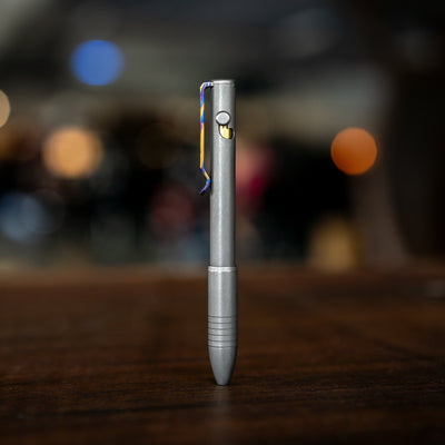 Titanium Damascus CNC Milled Pocket Clip