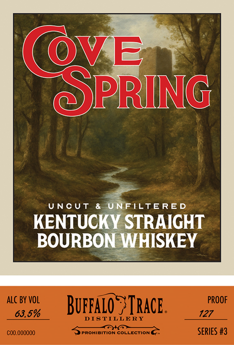 Cove Spring Kentucky Straight Bourbon Whiskey Prohibition Collection Series 