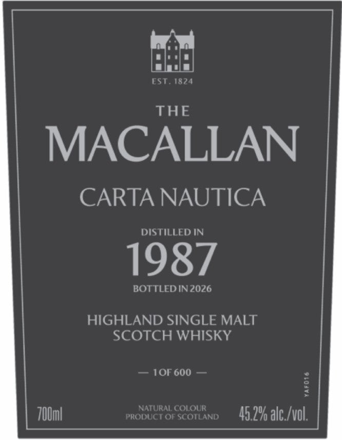 Buy The Macallan Carta Nautica 39 Year Highland Single Malt
