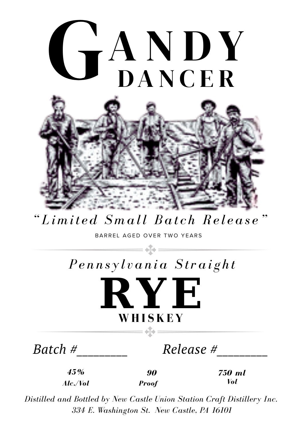 Buy Gandy Dancer Limited Small Batch Pennsylvania Straight Rye® Online ...