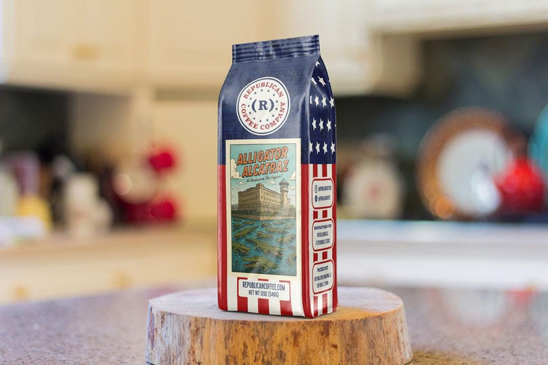 Alligator Alcatraz - Republican Coffee, Trump Coffee, Trump Gift, Roast Coffee, Coffee Beans, Coffee, Birthday Gift, Conservative Coffee