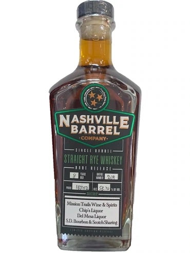Nashville Barrel Company Single Barrel Select Rye Whiskey “Rye Burgundy”