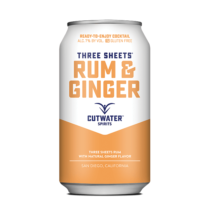 Three Sheets Rum & Ginger (4 Pack - 12 Ounce Cans)
