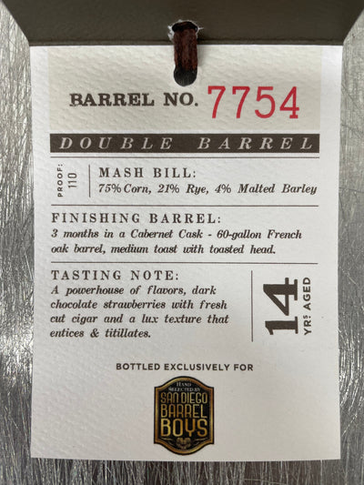 Redwood Empire "SDBB" Haystack Needle Double Barrel